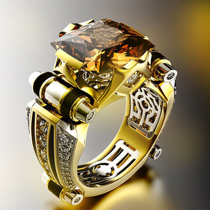 🎁Vente chaude🔥Bague large et robuste en zircone vintage