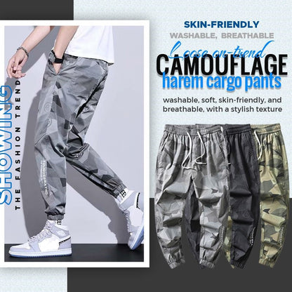 🔥 52% OFF! Fashionable camouflage loose harem overalls