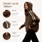 ❄️ Women’s Mink Fur Hooded Zip-Up Coat – Plush Warm, Effortless Style for Winter Daily & Casual Outings