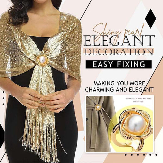 ✨ French Elegant Coat Scarf Buckle (50% discount) – Elegance at your fingertips!