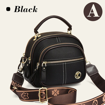 🎁Hot Sale 49% OFF⏳Classic Multifunctional Compartments Adjustable Wide Shoulder Strap PU Leather Crossbody Bag