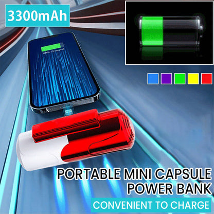 ⚡Lightning-kontakt🔋Ultrakompakt snabbladdande powerbank