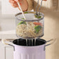 Multifunctional Deep Fryer Pot And Grease Container With Strainer