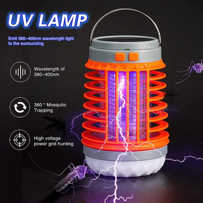 💥40 % Rabatt✅Multifunktionale Solar-Camping-Mückenvernichterlampe