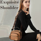 Classic Multi-Compartment Adjustable Wide Strap Leather Crossbody Apple Bag👝