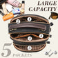 Classic Multi-Compartment Adjustable Wide Strap Leather Crossbody Apple Bag👝