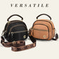 Classic Multi-Compartment Adjustable Wide Strap Leather Crossbody Apple Bag👝