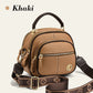 Classic Multi-Compartment Adjustable Wide Strap Leather Crossbody Apple Bag👝
