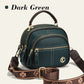 Classic Multi-Compartment Adjustable Wide Strap Leather Crossbody Apple Bag👝