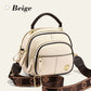 Classic Multi-Compartment Adjustable Wide Strap Leather Crossbody Apple Bag👝