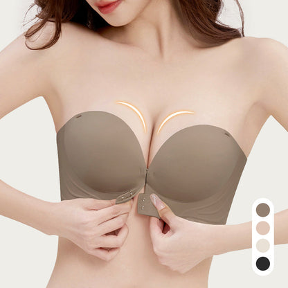 💖2024🔥 Reggiseno push-up con cinturino invisibile e fibbia frontale