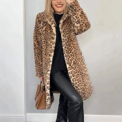 ✨Faigh 50% de lascaine💖Seaicéad Meánfhada le Prionta Leopard do Mhná✈️ loingseoireacht saor in aisce