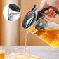 Glazen teepot met één klik met verwijderbare infuser-zeef