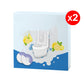 Tweekleurige toiletreinigingsmiddel