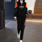 [Geschenk voor vrouwen] Dames 2 -delige sets uit de lange mouwen sets - Half Zip Sweatshirts & Heatpants