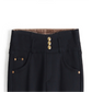 Pantaloni neri ad alta voce calda addensati da donna