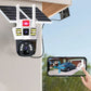 ❄️Falskt salg🔥360° smart solcelleovervåkningskamera med tre skjermer✨