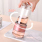 Premium Double Wall Tea & Water Separation glassflaske