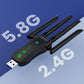 Enrutador WiFi inalámbrico USB de doble banda gratuito de 5G de conductor (50% de descuento)