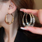 💖LAST DAY SALE 50% OFF-Buy 1 Get 1 Free💖Circle Earrings with Zirconia
