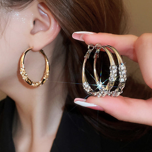 💖LAST DAY SALE 50% OFF-Buy 1 Get 1 Free💖Circle Earrings with Zirconia