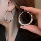 💖LAST DAY SALE 50% OFF-Buy 1 Get 1 Free💖Circle Earrings with Zirconia