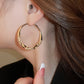 💖LAST DAY SALE 50% OFF-Buy 1 Get 1 Free💖Circle Earrings with Zirconia