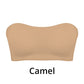 Women's Non-Slip Strapless Wireless Bra with Crossover Side Closure