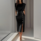Women's Elegant Split Midi Dress
