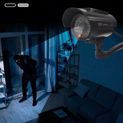 🏆 Solar-Powered Dummy Security Camera – 360° Deterrent, 0% Electricity Costs!🌞📹