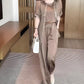 🌟 Women's 3-Piece Shirt Jacket, Vest & Pants Set – Versatile for Office/Daily, Slim-Fit & Effortless Chic