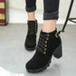 Women's Sole Chunky Heel Boots（50% OFF）