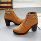 Women's Sole Chunky Heel Boots（50% OFF）