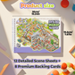 12 Sets DIY 3D Sticker Scene Collection Book