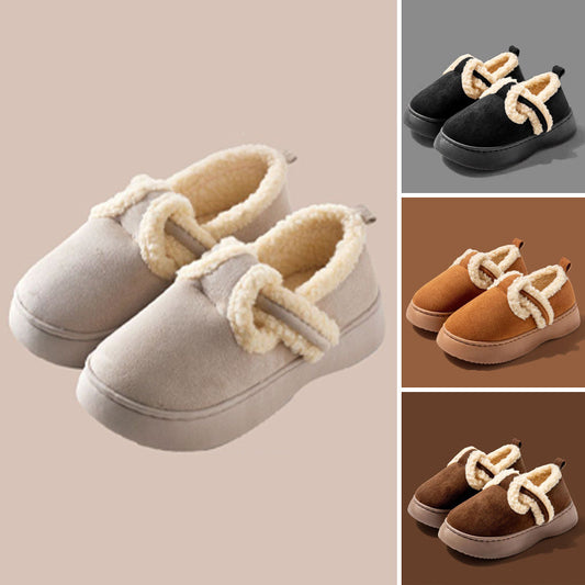 Women's Warm Closed-back Slippers