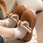 Women's Warm Closed-back Slippers