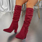🔥Limited Quantity🔥Women’s Stylish Solid Color High Heel Boots (50% OFF)