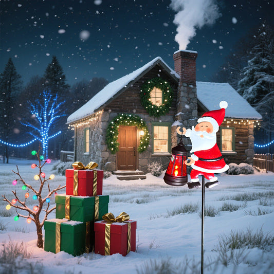 🎅🌲Solar-Powered Santa Claus Garden Stake Light🎁