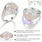 📢📢50 %  OFF !! ⏰Elegant 2-Tone Celtic Knot Zircon Ring