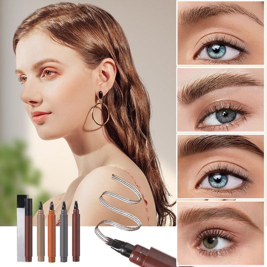 🧔 BUY 1 GET 1 FREE! ✏️ Waterproof 4-Tip Beard & Eyebrow Pen – Smudge-Proof, Natural Look & Long-Lasting 🌟