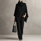 🎁2026 New Arrivals 58% OFF💥Women's Cowl Neck Cape & Wide-Leg Pants Set👚👖