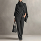 🎁2026 New Arrivals 58% OFF💥Women's Cowl Neck Cape & Wide-Leg Pants Set👚👖