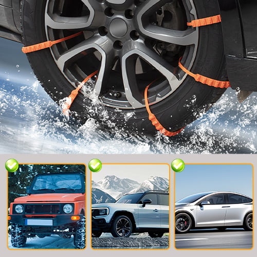 🔥2026 New Year Save 70% Off 🔥⛓️Universal Reusable Anti-skid Nylon Tire Chains❄️