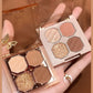 Pearl matt eye shadow quad, keep eye makeup 24 hours a day