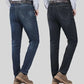 Jeans cos díreach elastic elastic na bhfear