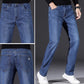Jeans cos díreach elastic elastic na bhfear