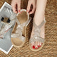 Frith-Sciorta Bog Sole Rhinestone SÚil Sandals SÚil