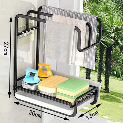 Kitchen Rag Organizer and Drying Rack