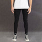 Jeans stráice denim caol na bhfear