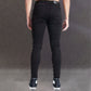 Jeans stráice denim caol na bhfear